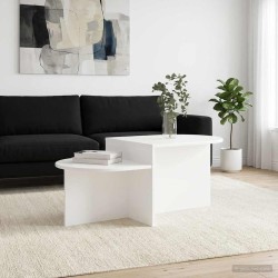 Table basse Blanc 100 x 50 x 40 cm Bois d'ingénierie 623622623622