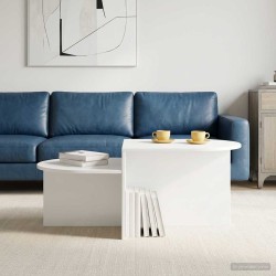 Table basse Blanc 100 x 50 x 40 cm Bois d'ingénierie 623622623622