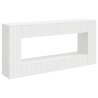 Table console Rayé Blanc 155 x 29 x 74 cm Bois d’ingénierie 623625623625