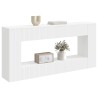 Table console Rayé Blanc 155 x 29 x 74 cm Bois d’ingénierie 623625623625