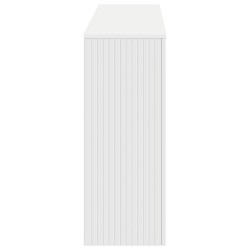 Table console Rayé Blanc 155 x 29 x 74 cm Bois d’ingénierie 623625623625