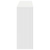 Table console Rayé Blanc 155 x 29 x 74 cm Bois d’ingénierie 623625623625