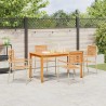 Ensemble de salle à manger pour jardin 5 pcs Beige 623626623626