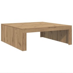Table basse chêne artisanal 100x100x35 cm bois d'ingénierie 623629623629