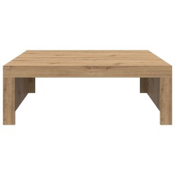 Table basse chêne artisanal 100x100x35 cm bois d'ingénierie 623629623629