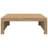 Table basse chêne artisanal 100x100x35 cm bois d'ingénierie 623629623629