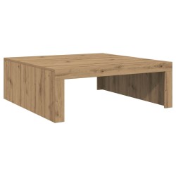 Table basse chêne artisanal 100x100x35 cm bois d'ingénierie 623629623629