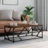 Table basse Chêne marron 100x50x40 cm Bois d'ingénierie 623630623630