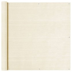 Écran de balcon Crème 120x600 cm PEHD 623631623631