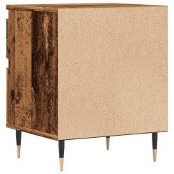 Tables de chevet 2 pcs vieux bois 40x35x50 cm bois d’ingénierie 623632623632