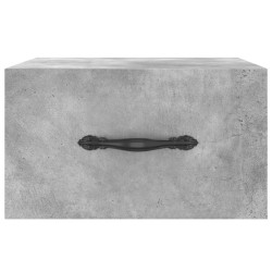 Table de chevet murale gris béton 35x35x20 cm 623637623637