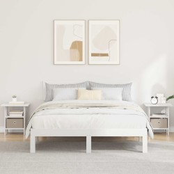 Table de chevet 2 pcs Blanc 41 x 40 x 45 cm Bois d'ingénierie 623641623641