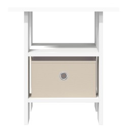 Table de chevet 2 pcs Blanc 41 x 40 x 45 cm Bois d'ingénierie 623641623641