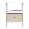 Table de chevet 2 pcs Blanc 41 x 40 x 45 cm Bois d'ingénierie 623641623641