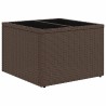 Ensemble de canapé de jardin 7 pcs avec coussins marron résine tressée 623646623646