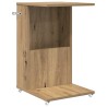 Table d'appoint avec roue Chêne artisanal 40 x 35 x 60 cm 623647623647