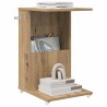 Table d'appoint avec roue Chêne artisanal 40 x 35 x 60 cm 623647623647