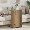 Table d'appoint avec roue Chêne artisanal 40 x 35 x 60 cm 623647623647