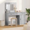Table de Toilette avec tiroir 2 pcs Gris Bois d'ingénierie 623649623649