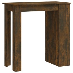 Table de bar et étagère de rangement Chêne fumé 102x50x103,5 cm 623652623652
