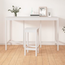 Table de bar Blanc 180x80x110 cm Bois massif de pin 623654623654