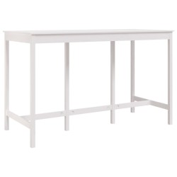 Table de bar Blanc 180x80x110 cm Bois massif de pin 623654623654