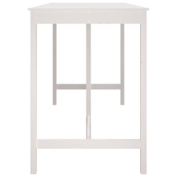 Table de bar Blanc 180x80x110 cm Bois massif de pin 623654623654