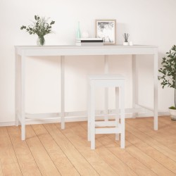 Table de bar Blanc 180x80x110 cm Bois massif de pin 623654623654