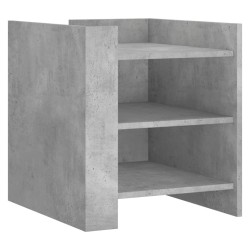 Table de chevet gris béton 45x50x50 cm bois d'ingénierie 623655623655