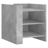 Table de chevet gris béton 45x50x50 cm bois d'ingénierie 623655623655