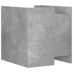 Table de chevet gris béton 45x50x50 cm bois d'ingénierie 623655623655