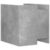 Table de chevet gris béton 45x50x50 cm bois d'ingénierie 623655623655