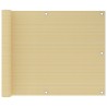 Écran de balcon Beige 75x400 cm PEHD 623656623656