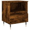Table de chevet chêne fumé 40x35x50 cm bois d’ingénierie 623657623657