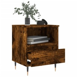 Table de chevet chêne fumé 40x35x50 cm bois d’ingénierie 623657623657