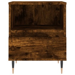 Table de chevet chêne fumé 40x35x50 cm bois d’ingénierie 623657623657