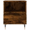 Table de chevet chêne fumé 40x35x50 cm bois d’ingénierie 623657623657