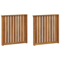 Accoudoirs 2 pcs Marron 60 x 6 x 61 cm Bois d'ingénierie 623663623663