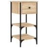 Tables de chevet 2 pcs chêne sonoma 34x36x70 cm bois ingénierie 623665623665