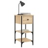 Tables de chevet 2 pcs chêne sonoma 34x36x70 cm bois ingénierie 623665623665