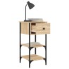 Tables de chevet 2 pcs chêne sonoma 34x36x70 cm bois ingénierie 623665623665