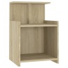 Tables de chevet 2 pcs Chêne sonoma 40x35x60 cm Aggloméré 623666623666
