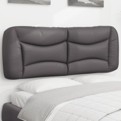 Coussin de tête de lit Hvar gris 140 cm similicuir 623669623669