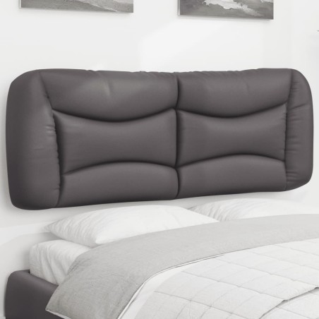 Coussin de tête de lit Hvar gris 140 cm similicuir 623669623669