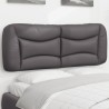 Coussin de tête de lit Hvar gris 140 cm similicuir 623669623669