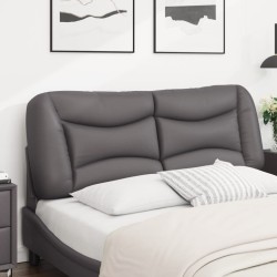 Coussin de tête de lit Hvar gris 140 cm similicuir 623669623669