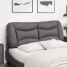 Coussin de tête de lit Hvar gris 140 cm similicuir 623669623669