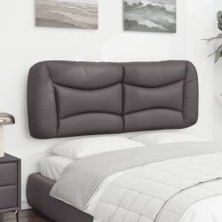 Coussin de tête de lit Hvar gris 140 cm similicuir 623669623669