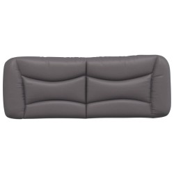 Coussin de tête de lit Hvar gris 140 cm similicuir 623669623669