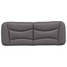 Coussin de tête de lit Hvar gris 140 cm similicuir 623669623669